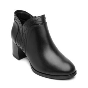 Botín De Tacón Bajo MERCEDES Negro 137305